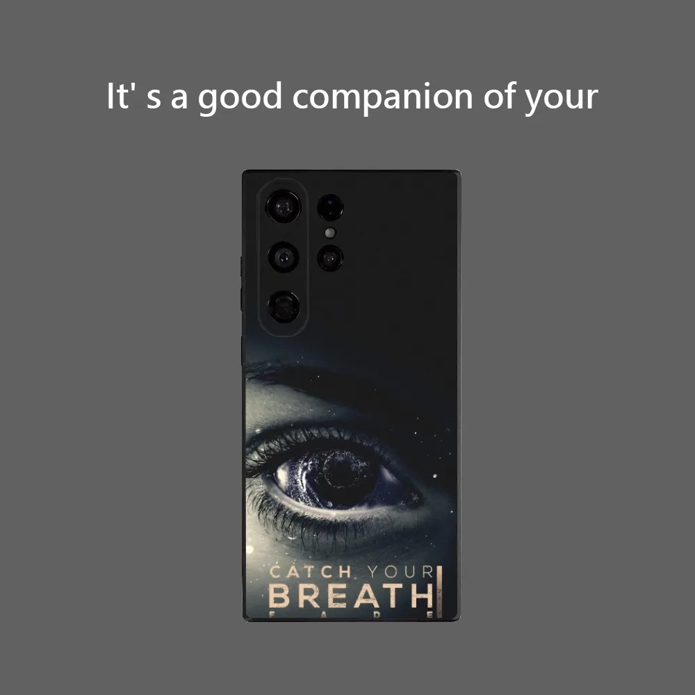 C-catch Your Breath Phone Case Band For Samsung Galaxy S25 Ultra S22 S23 S24 Ultra S21 S20 5G Protective Soft Silicone TPU Funda