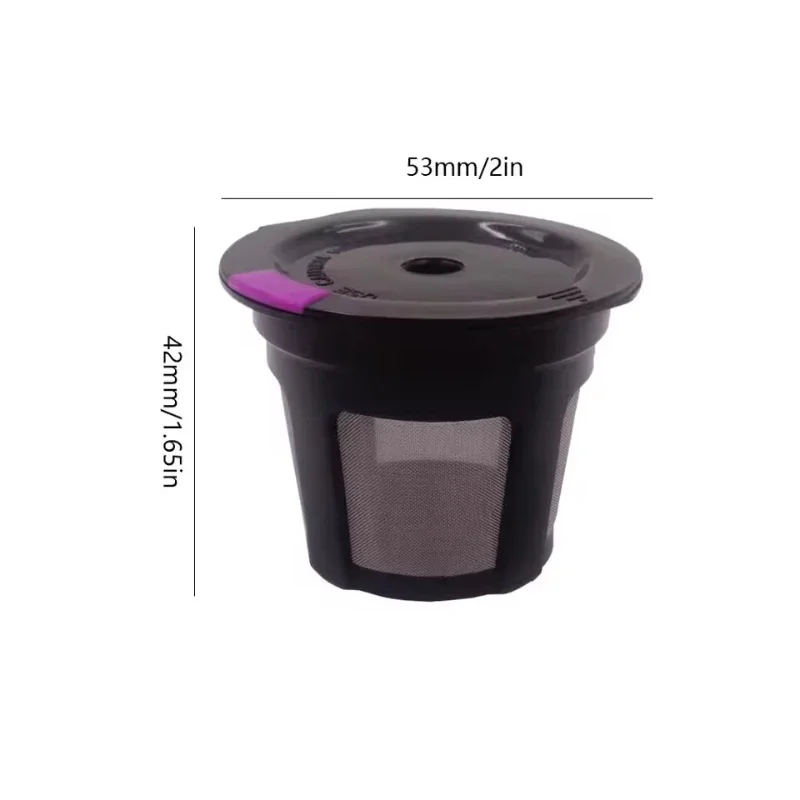 1/4Pack Reusable Coffee Pods Capsules Adapter Stainless Steel Mesh K Cups Espresso Filters for Keurig Genio Piccolo Cafe Machine