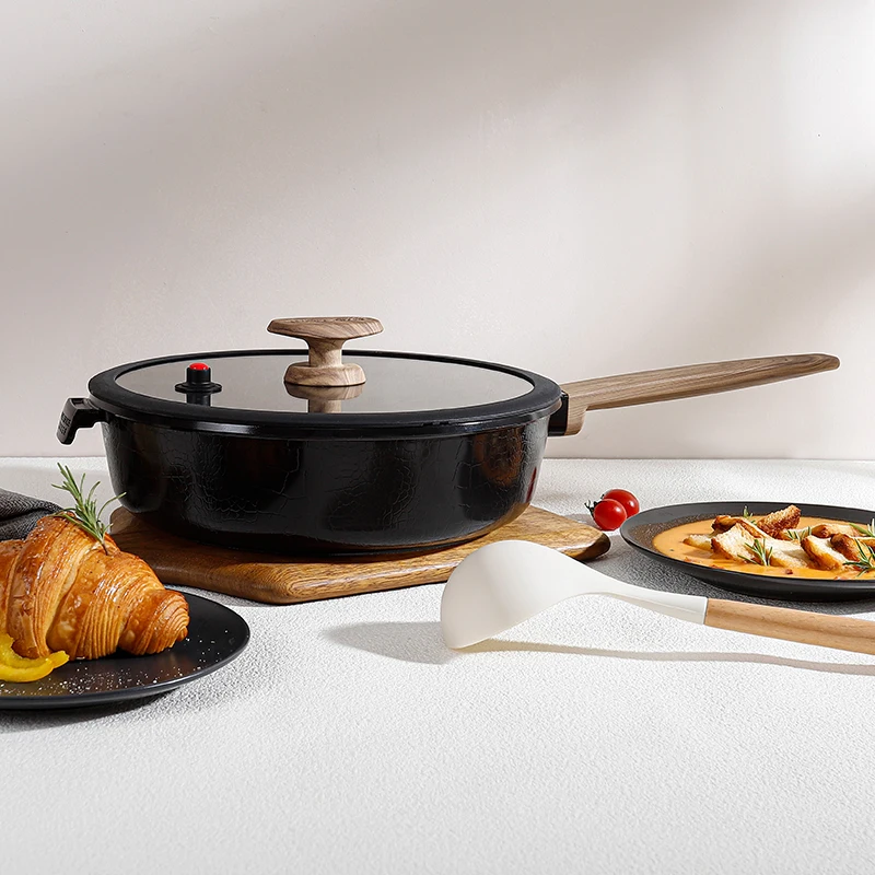 Hot-selling Factory Direct Kalahari Series 9-Piece Metal Aluminum Alloy Non-Stick Ceramic  Unique Cookware Set Induction
