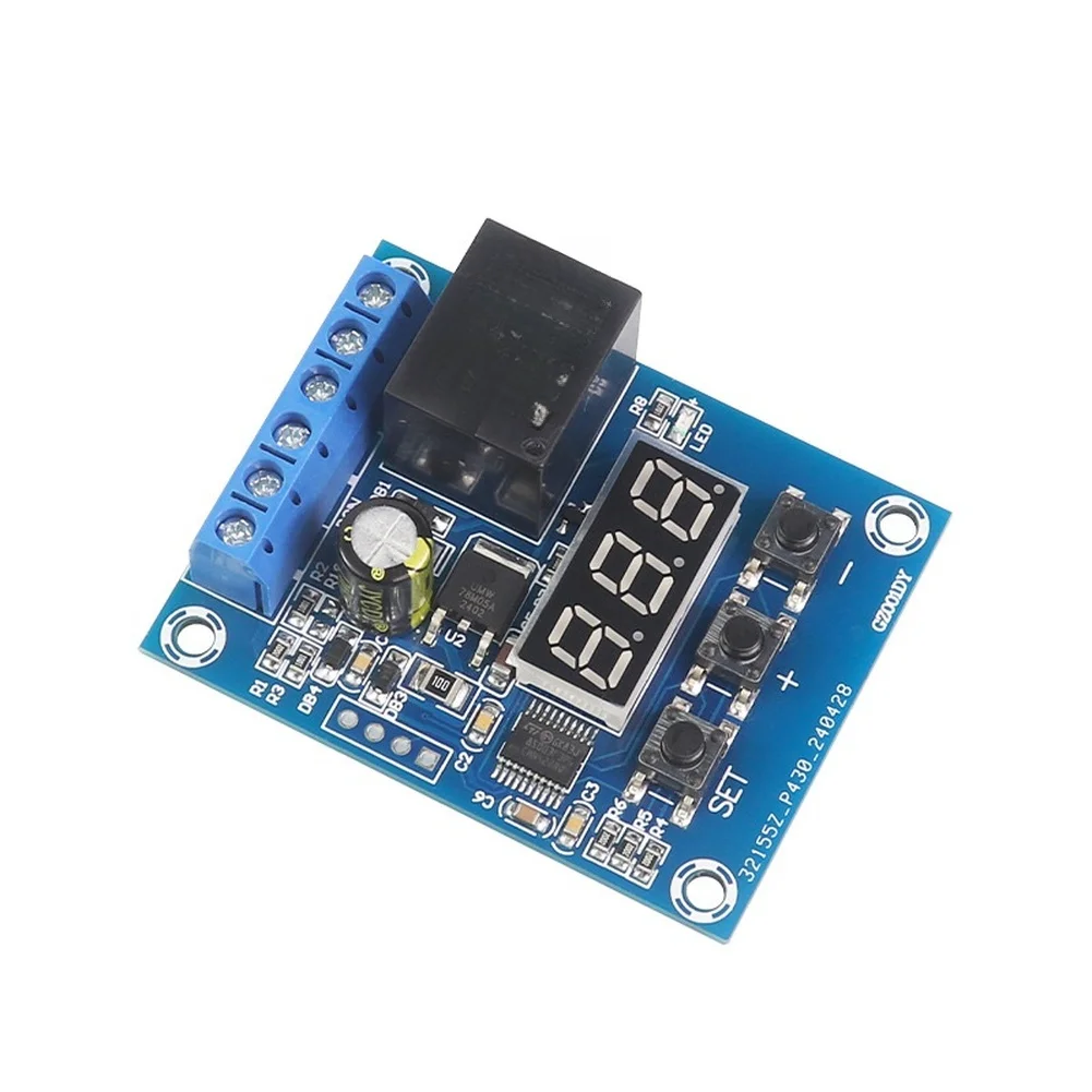 Voltage Detection Switch 0-100V 12A Relay For 12V 24V For Battery Upper Lower Limit Control And Charge Discharge Monitor