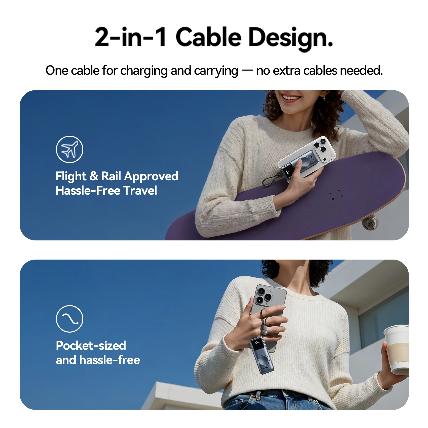 Vention Mini Magnetic Power Bank with Fast Charging and Apple Watch Support 6