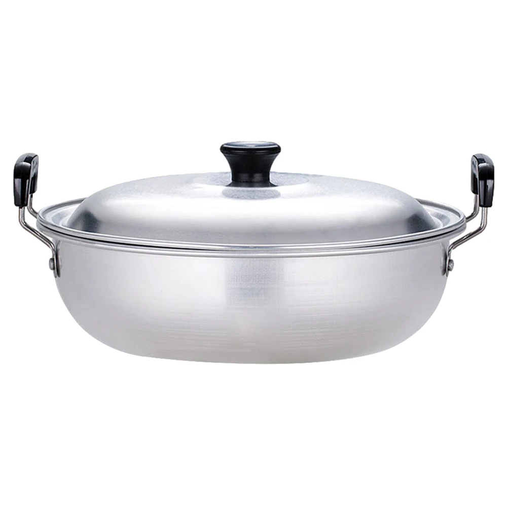 

Korean Ramen Small Aluminum Soup Cooking Gold Double Handle Quick Heating Noodle Stew Pan Reusable Pots For Ceramic Electric