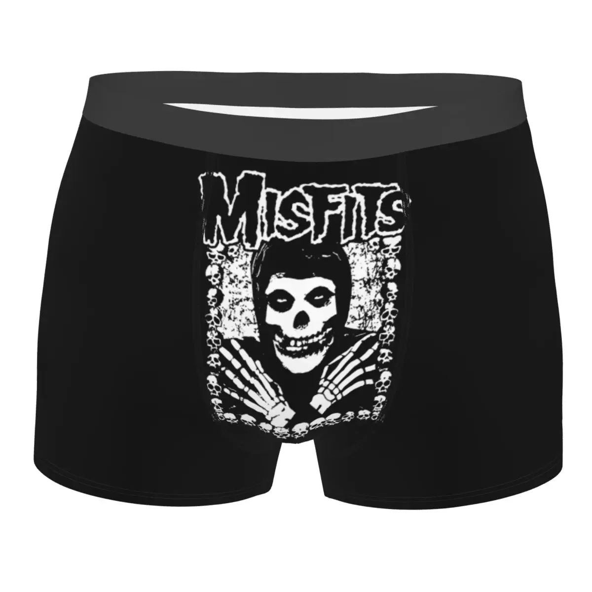 

Пользовательские ужасы, панк-рок, Misfits, шорты-боксеры с черепом для мужчин, нижнее белье с 3D принтом, трусы, мягкие трусы