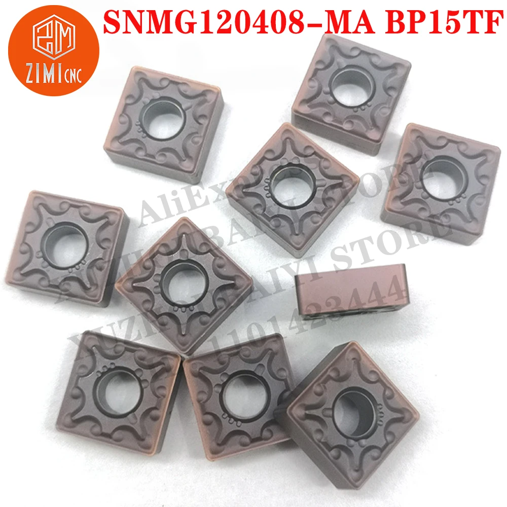 SNMG120408-MABP15TF SNMG 120408-MA Utensili CNC esterni meccanico Fresa Inserti in carburo Strumento per tagliare Inserti per tornitura