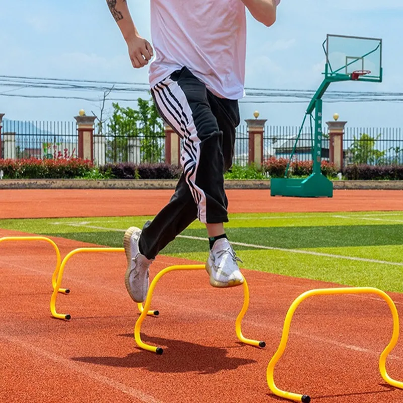 

1pcs Fixed Bar Hurdle Soccer Curved Obstacle Race Tabbing Hurdling Football Agility Training Hurdle Capability In Rapid-reaction