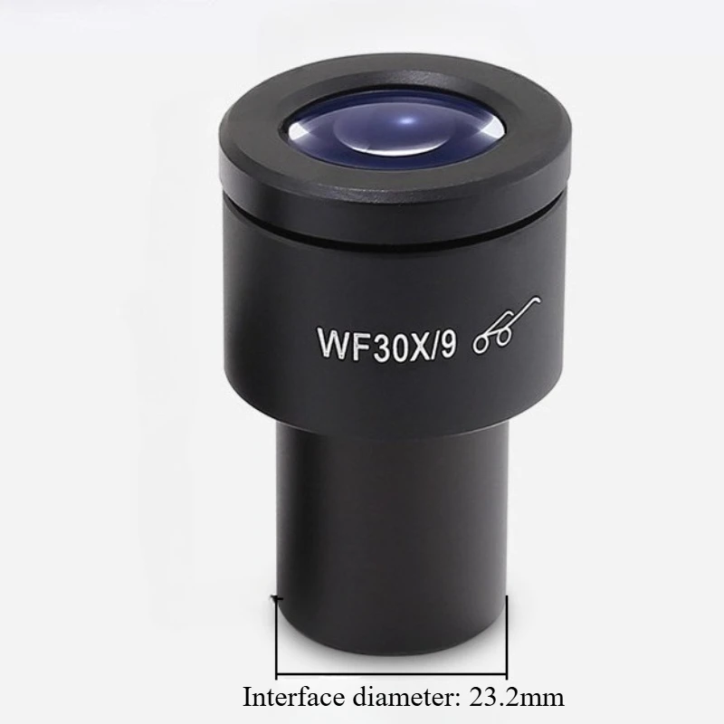 مجهر بيولوجي عدسة واسعة الزاوية WF5X WF10X WF16X WF20X 23.2 مللي متر واجهة مجهر زجاجي بصري ملحق