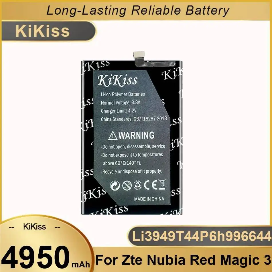 

For Zte Nubia Red Magic 3 NX629J Mobile Phone Battery 4950Mah Li3949t44p6h996644 High-Efficiency