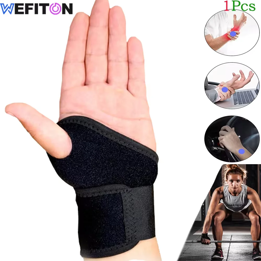 1 Stück Handgelenkstütze für Sport, Übungen, Training, Handschutz, Handgelenkbandagen mit Daumenschlaufen – passend für beide Hände, Arthritis