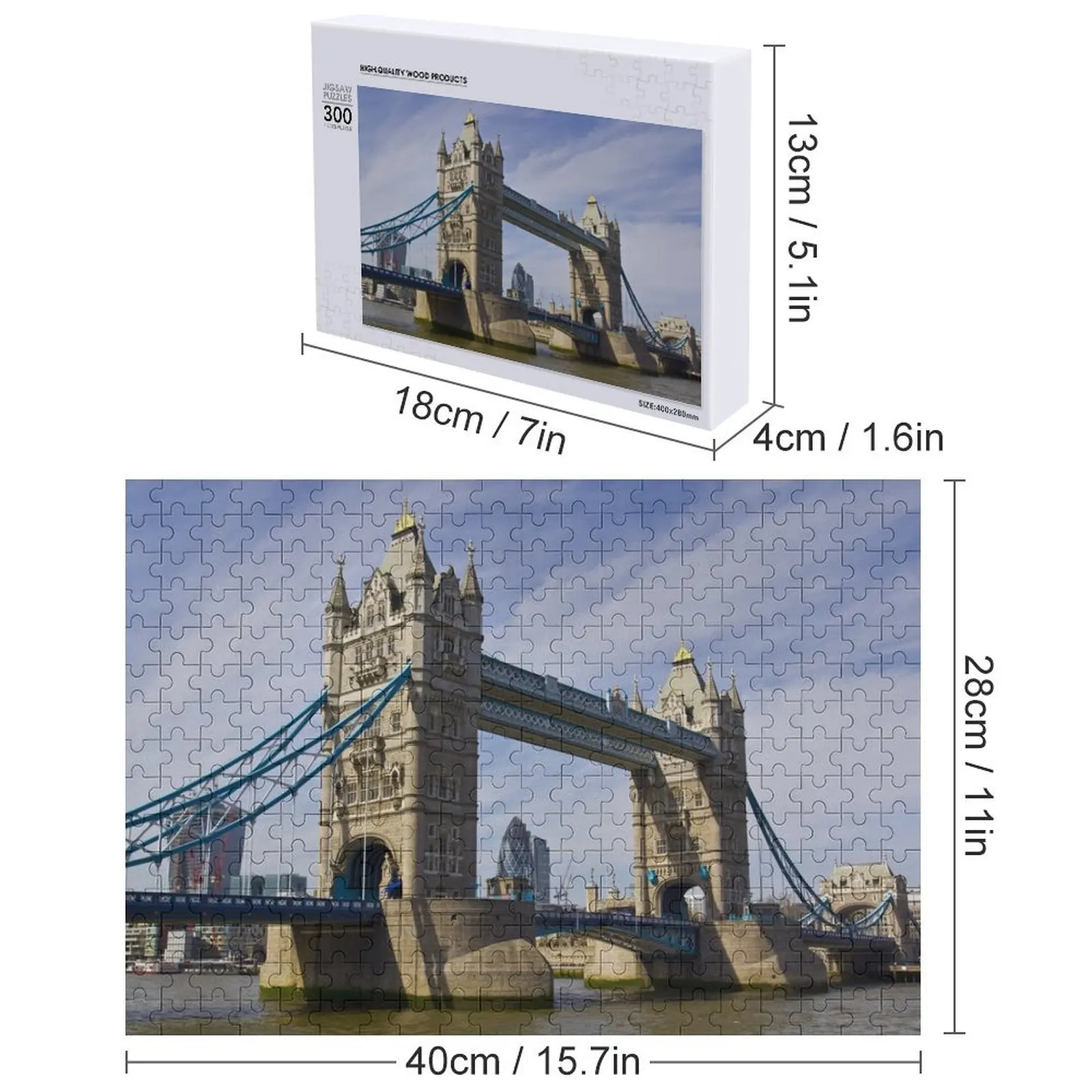 タワーブリッジ ロンドン ジグソーパズル 子供向けにカスタマイズされた子供向けの斬新なおもちゃ 2022 大人の木製パズル