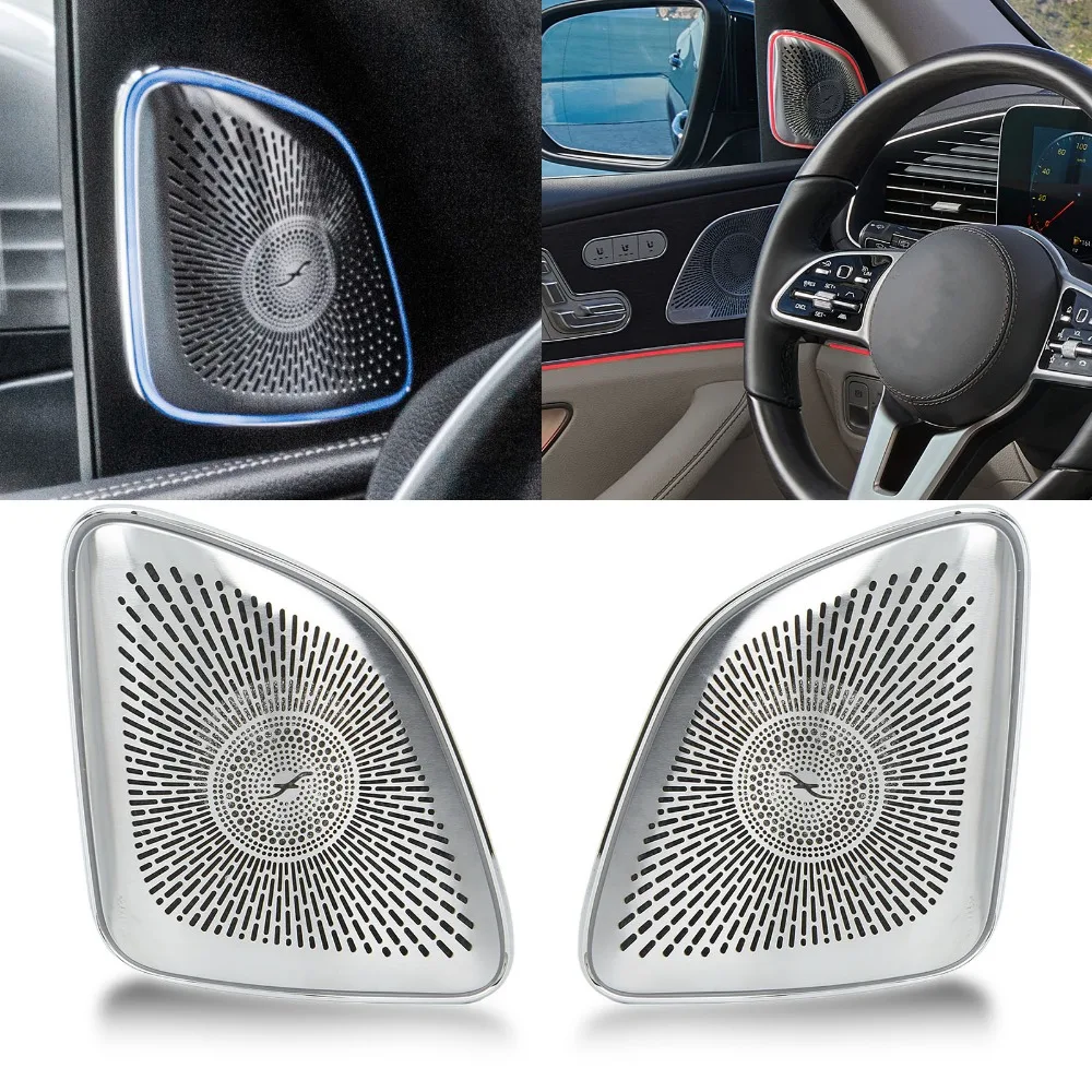 64 Color Tweeter Cover With LED Ambient Lighting Replacement for Mercedes‑Benz GLE GLS‑Class W167 X167 2020 Onwards