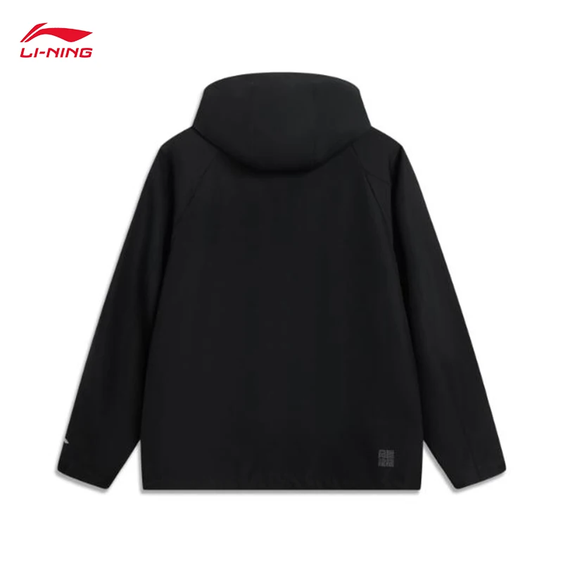 LI-NING COUNTERFLOW Men's Reflective PFC-FREE WATER REPELLENT Sunscreen Loose Protective Long-Shell Coat AFDVB43