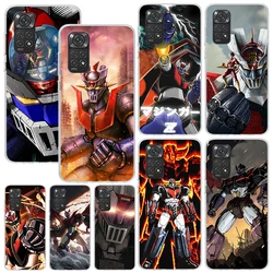 M-Mazinger Z Anime Phone Case For Xiaomi Redmi Note 13 14 12S 11S 10S 12 11E 10 Pro Plus 11T 9S 9 8T 8 7 Art Fundas Back Cover