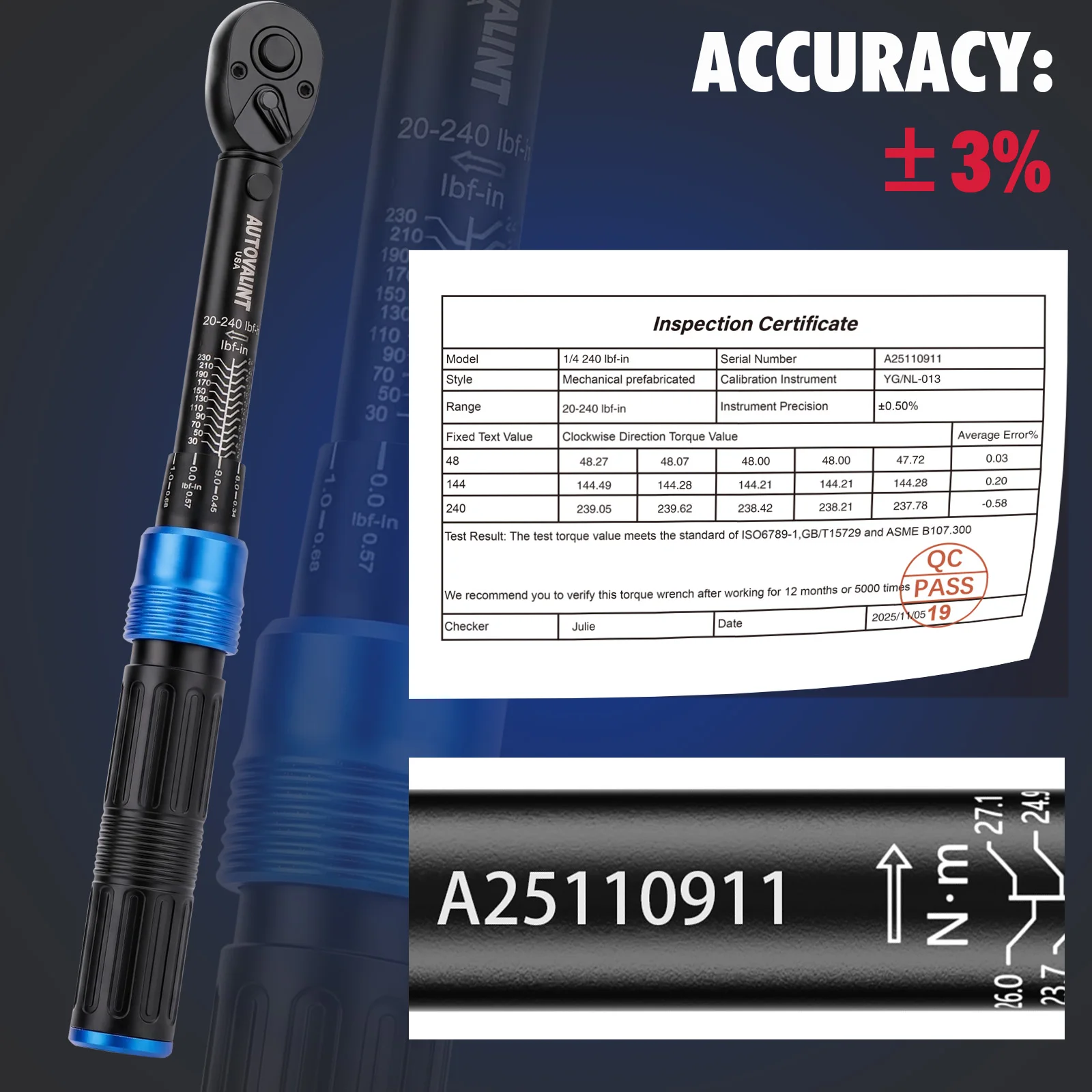 AUTOVAUNT 3-Pc 1/4