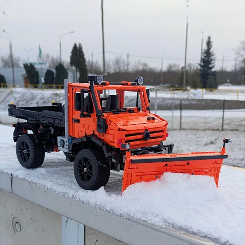 2789 PCS MOC Orange Unimog off-road vehicle Model Modular DIY Building Blocks Kids Assembly Display Toys Festival Surprise Gift