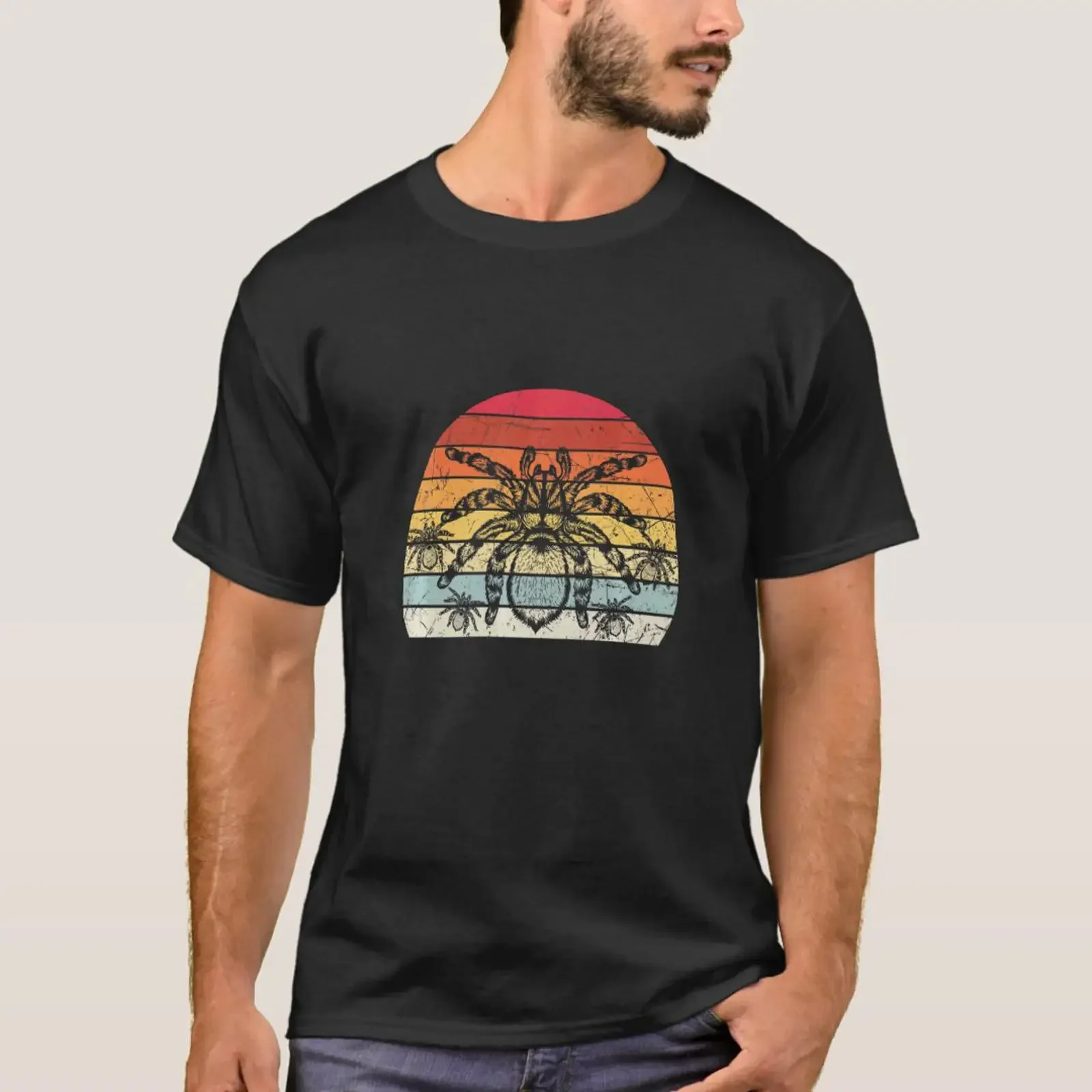 Best Tarantula Retro Owner Spider T Shirt vintage Washed Slightly fashion Casual Soft Versatile homme streetwear