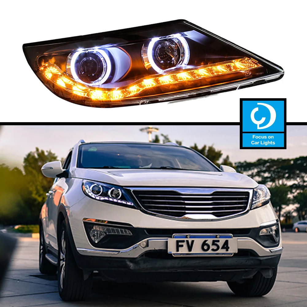 Faro anteriore per auto per fari Kia 2011-2014 Sportage R LED faro Styling indicatore di direzione dinamico accessori automobilistici