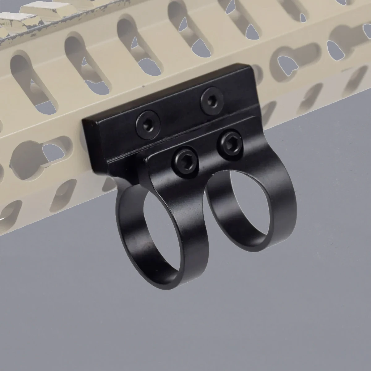 Tactical Metal Keymod Rail Ring Mount Holder 1 pollice 25.4mm di diametro leggero per torcia da caccia M300 M600 Red Dot Scope