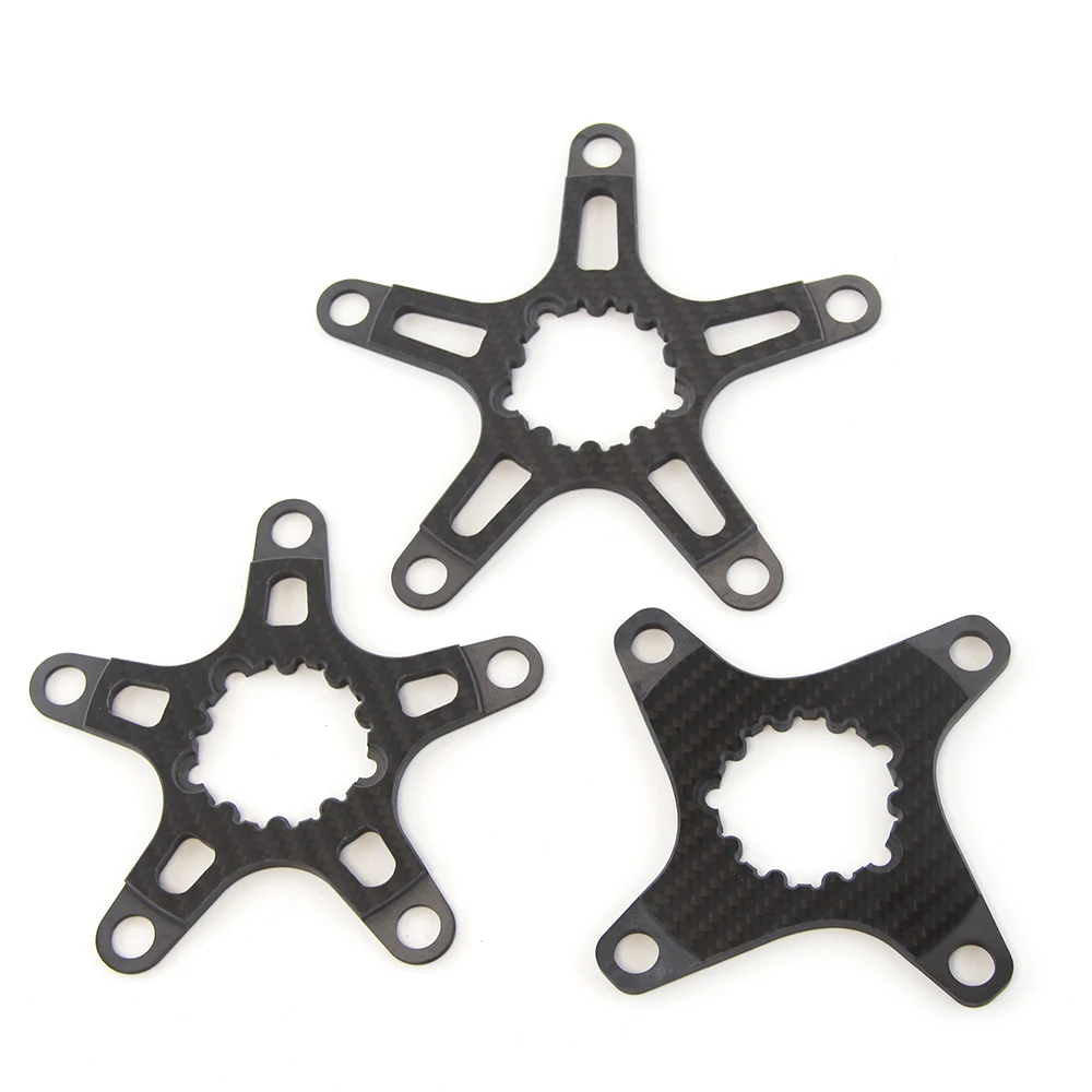 XCYCOOL Carbon Fiber Chainring Adapter Spider Converter to BCD104/110/130 4/5 Arms Crank Crankst Road Bike