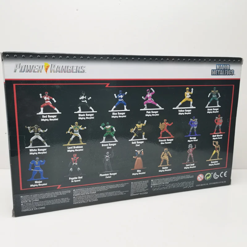 New American Dinosaur Squad Doll Superpower Squad Jada Toys Power Rangers Alloy Minifigures Children'S Gift Box Collection