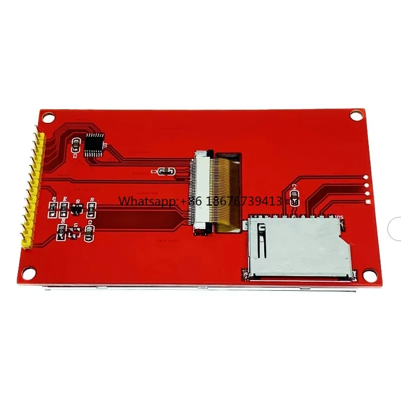 TFT Lcd Panel WITH TOUCH XPT2046  Interface: SPI 5 Pins Size: 3.5 Inch 320x480 Red PCB ILI9488