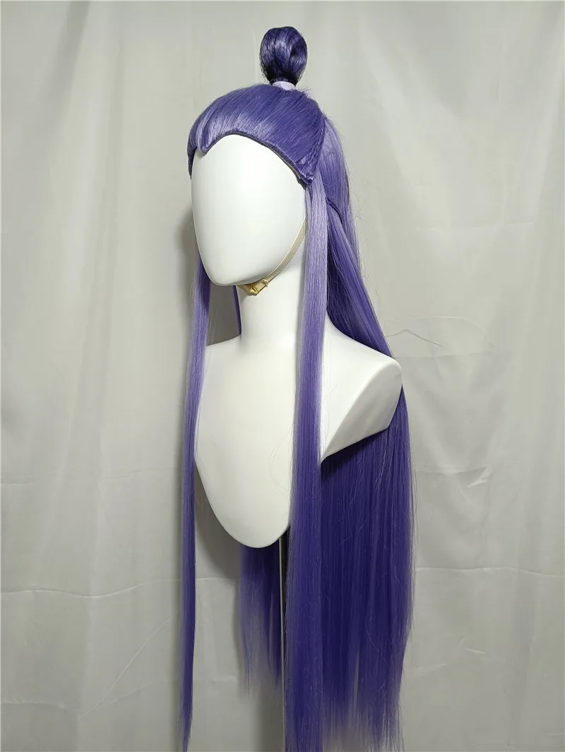 Styled Nezha Aobing Cosplay Wig Purple Long Hair Hot Movie Ne Zha2 Cosplay Wigs Anime Ao Bing Wig For Comic Con Party