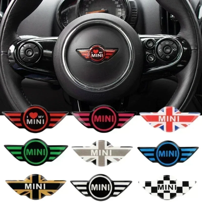 

1 шт. автомобильная наклейка с логотипом на руль для Mini Cooper John Cooper Works R50 R52 R53 R55 R56 F54 F55 F56 F60 авто украшения