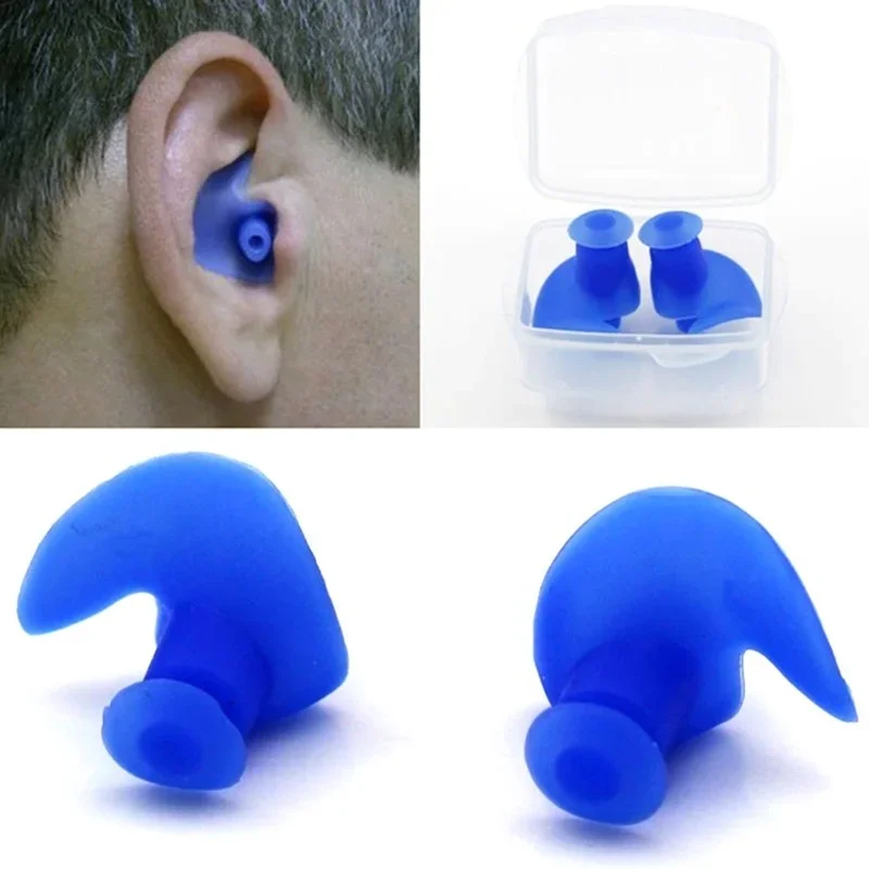 1Pcs Ear Plug Waterproof Swimming Professional Rubber Swim Earplugs for Adult Swimmers Children Diving Soft Anti-Noise Ear Plug