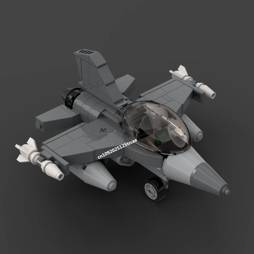 새로운 Moc 미니 육군 스케일 제트 항공기 빌딩 블록 슈퍼 파이터 모델 Diy 창의적인 아이디어 어린이 장난감 생일 크리스마스 선물