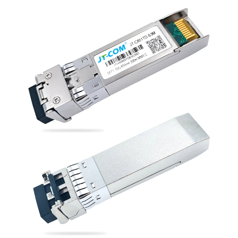 Модуль 10G SR SFP+, многорежимный дуплексный LC, гигабитный, 850 нм, 300 м, оптоволоконный модуль SFP, совместимый с переключателем Cisco/Mikrotik