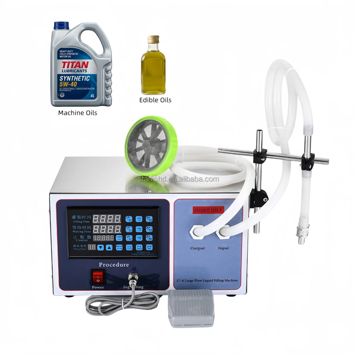 GFK17C High Precision Small Portable Liquid Filling Machine Automatic Continuous Diaphragm Pump For Perfume Beverage Cosmetic