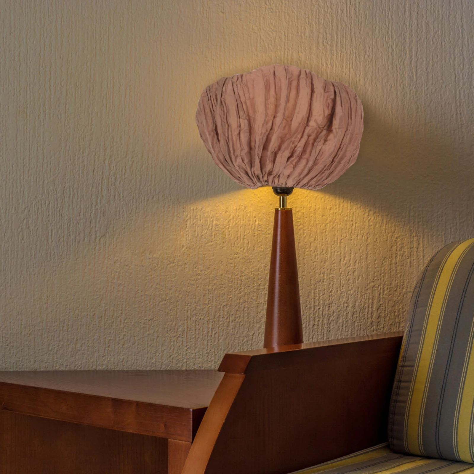 

Lamp Shades Lampshade Cover Coffee Color Fabric For Table Floor Lamps Bedside Light Shade Soften Easy