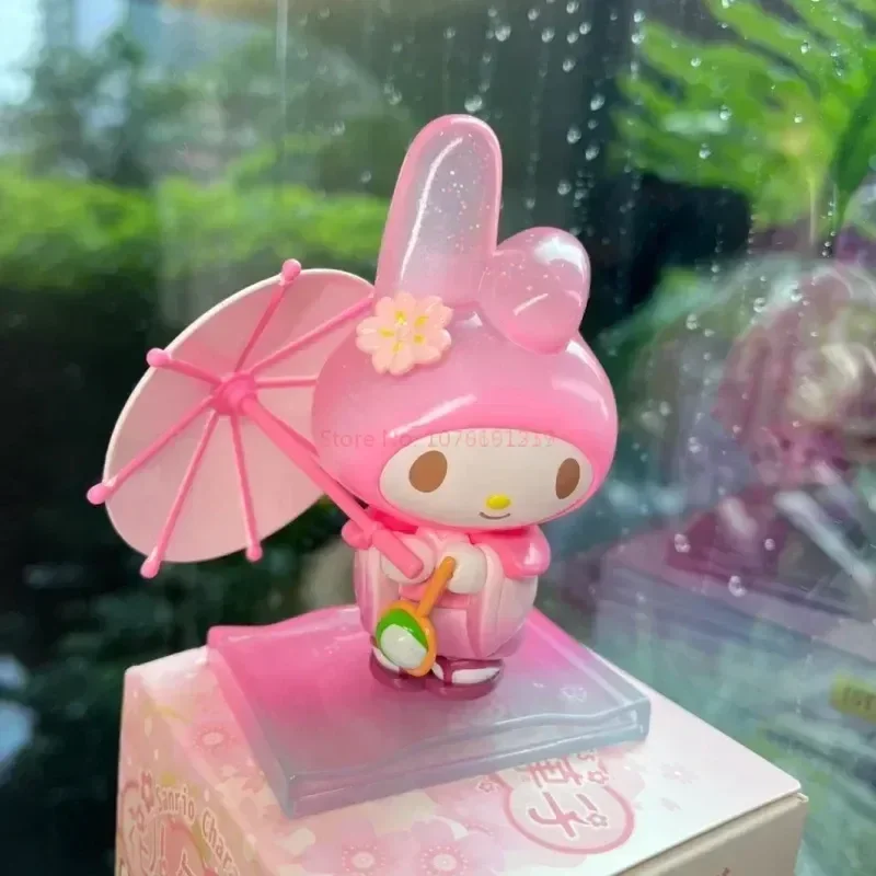 Sanurgente Blind Box Anime Figure pour filles, Kuromi My Melody, Cinnamoroll Action Figure, Auckland Blossom Model, Annium ashi Series, Original