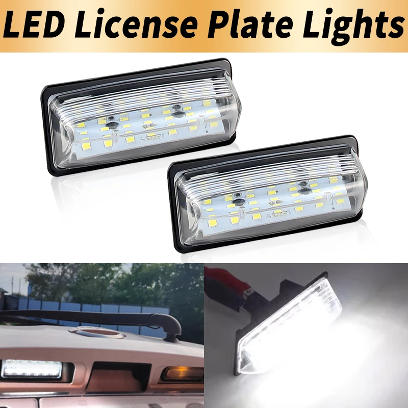 2PCS LED License Number Plate Lights Canbus ​For Nissan Teana 09-16 Maxima Cefiro 03-08 Murano Quest 11- Altima Pathfinder 13-