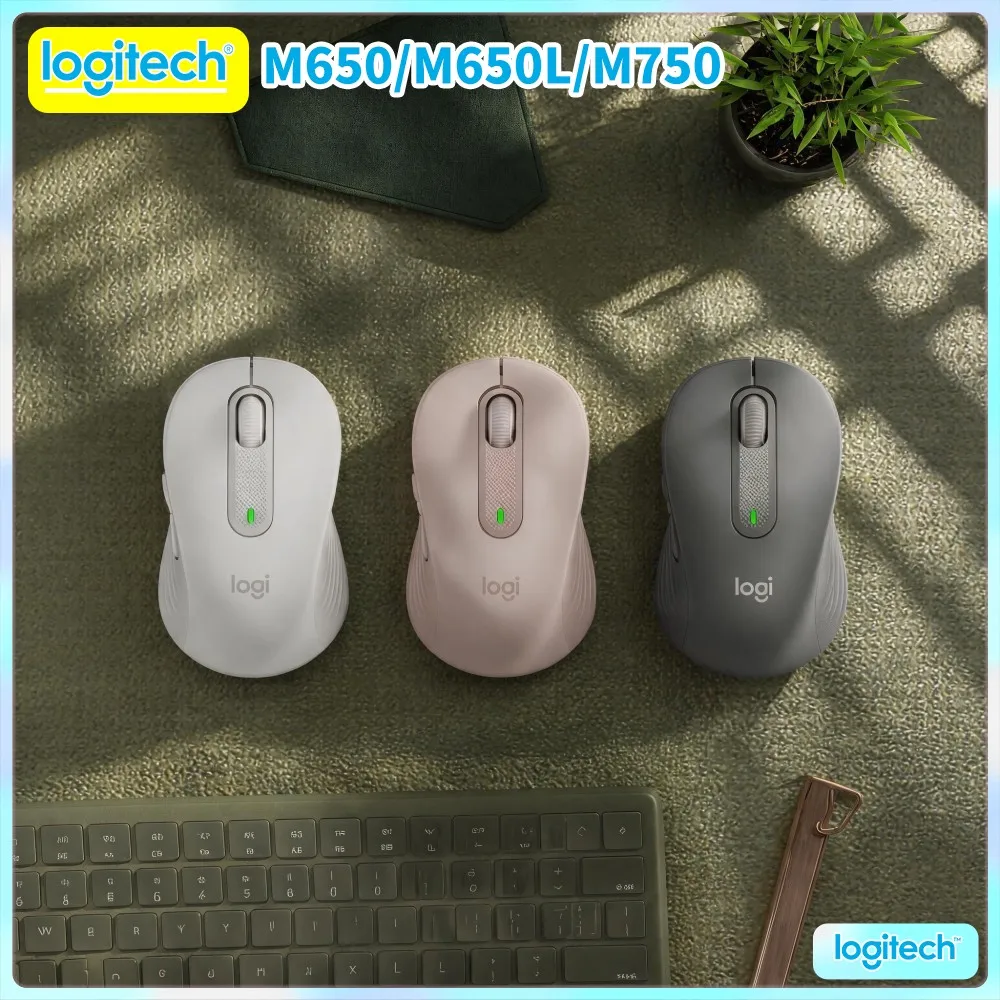 Silent M750 Wireless Mouse 4000 Adjustable DPI Dual Connection Recycled Eco Body Home Study Work Gaming Helper