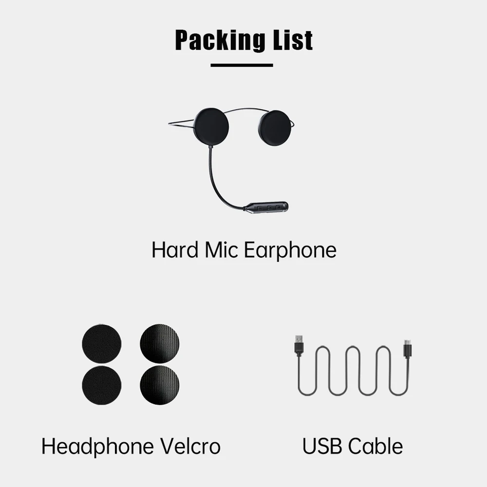 Freedconn LUVIN S1 Bluetooth 5.3 Motorradhelm-Headsets Kopfhörer BT Kabelloses Moto Stereo Intercom Freisprecheinrichtung Lange Akkulaufzeit – Detail 11