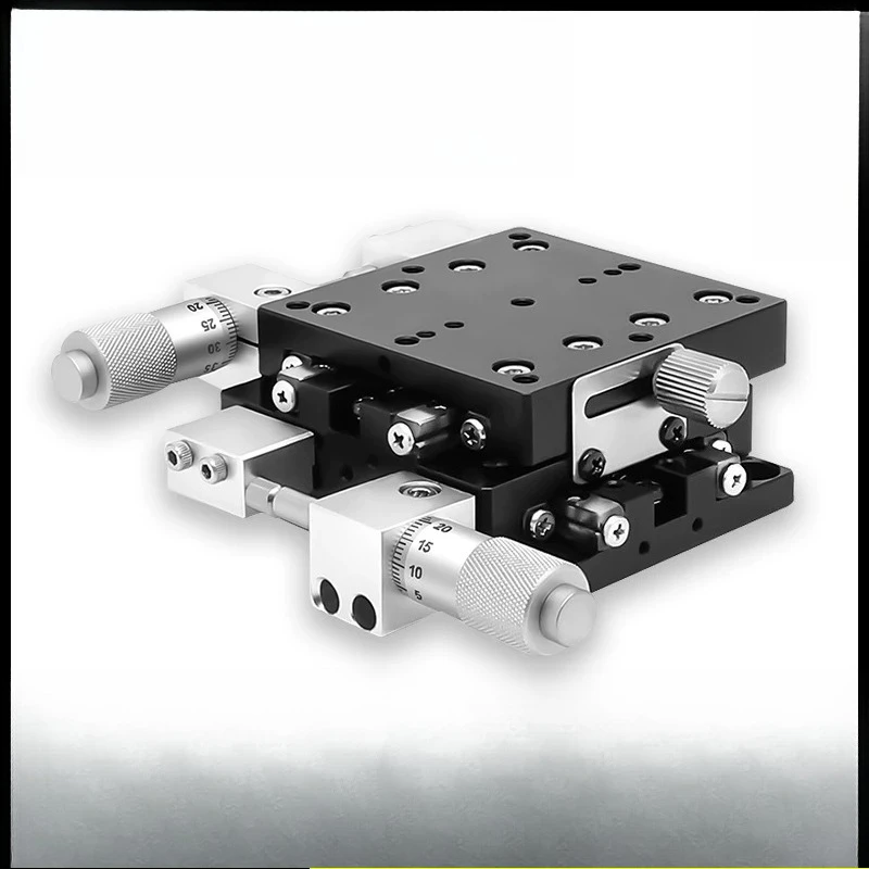 XY axis position mobile cross lift flat slide LY25 40 60-C L R precision optical manual fine-tuning slide