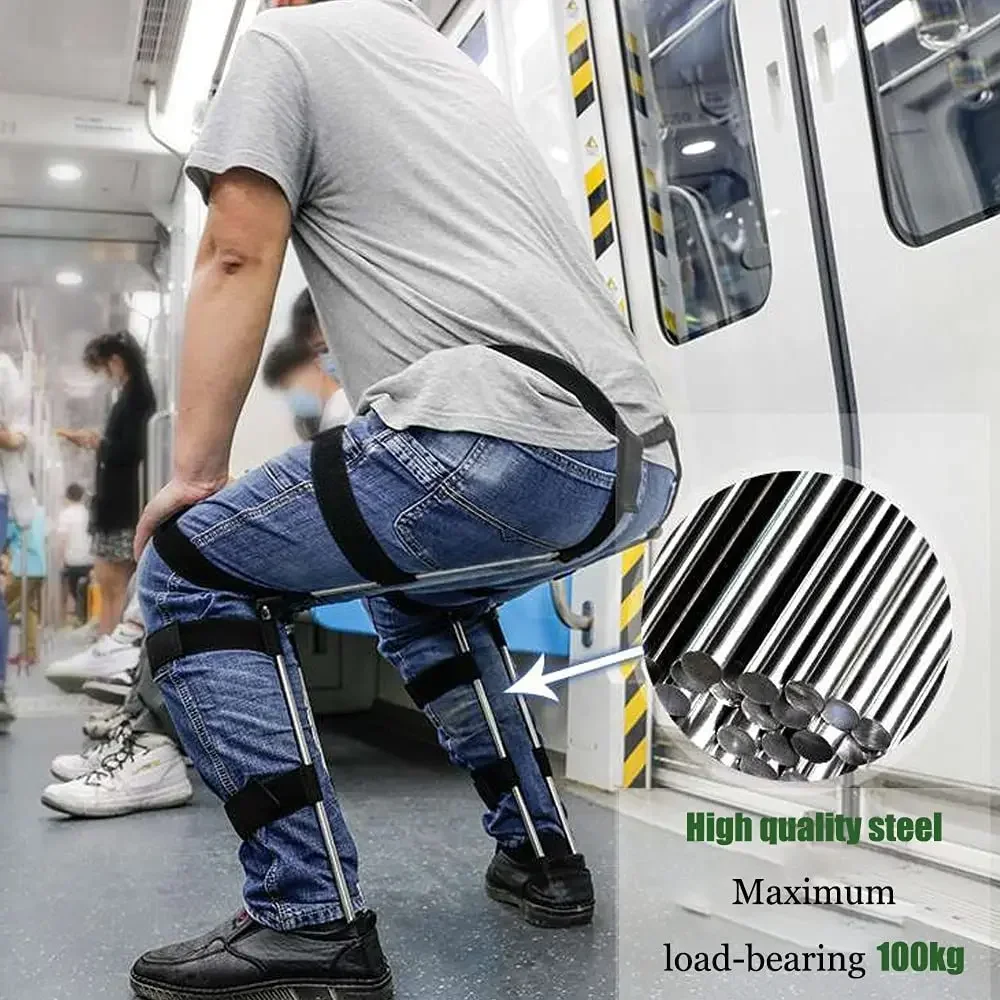 مخزون عبر الحدود قابل للتعديل كرسي يمكن ارتداؤه محمول قابل للطي في الهواء الطلق كرسي سحري غير مرئي