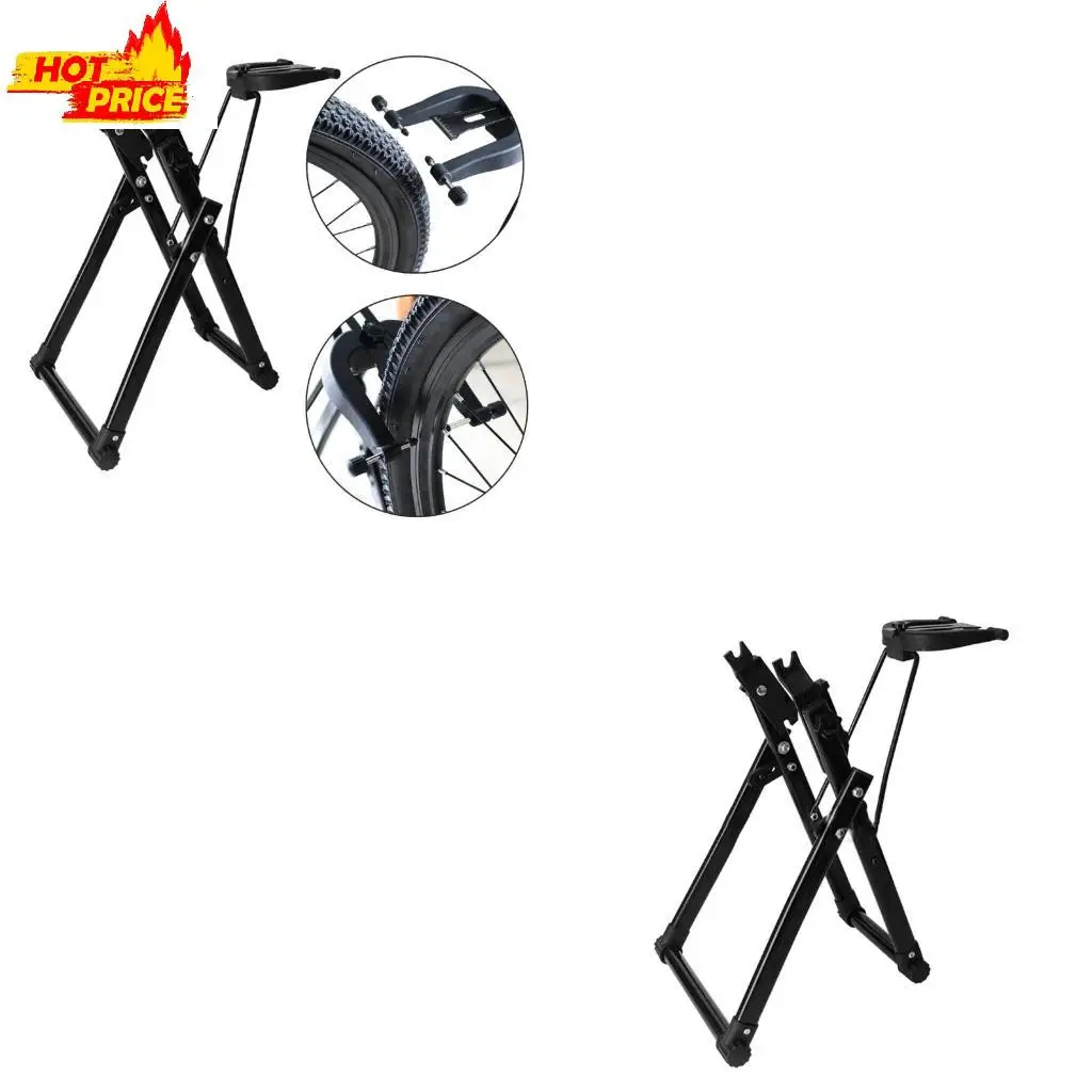 

Bicycles Wheel Truing Stand, Foldable Mechanic Bikes Wheel Truing Holder Stand