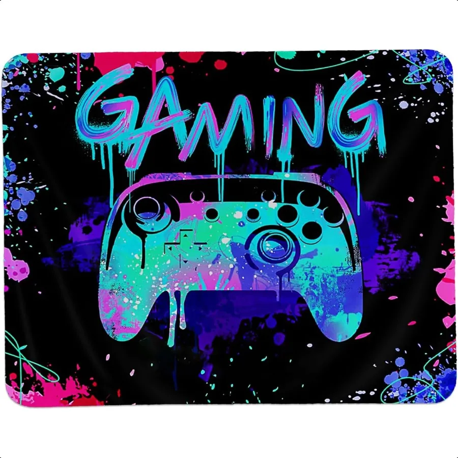Gaming Mouse Pad Small Cool Gamer Mouse Pad Gaming Mousepad Accories for Desk Laptop Computer Office Boys Room Decor 9.5x7.9 In