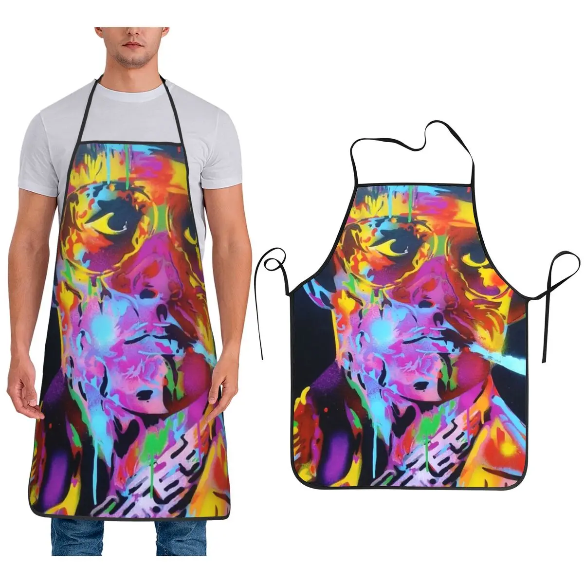 

Страх и ненависть в Лас-Вегасе Художественный фартук Шеф-повар Кулинария Выпечка Столлер Нагрудник без рукавов Кухонный фартук для уборки