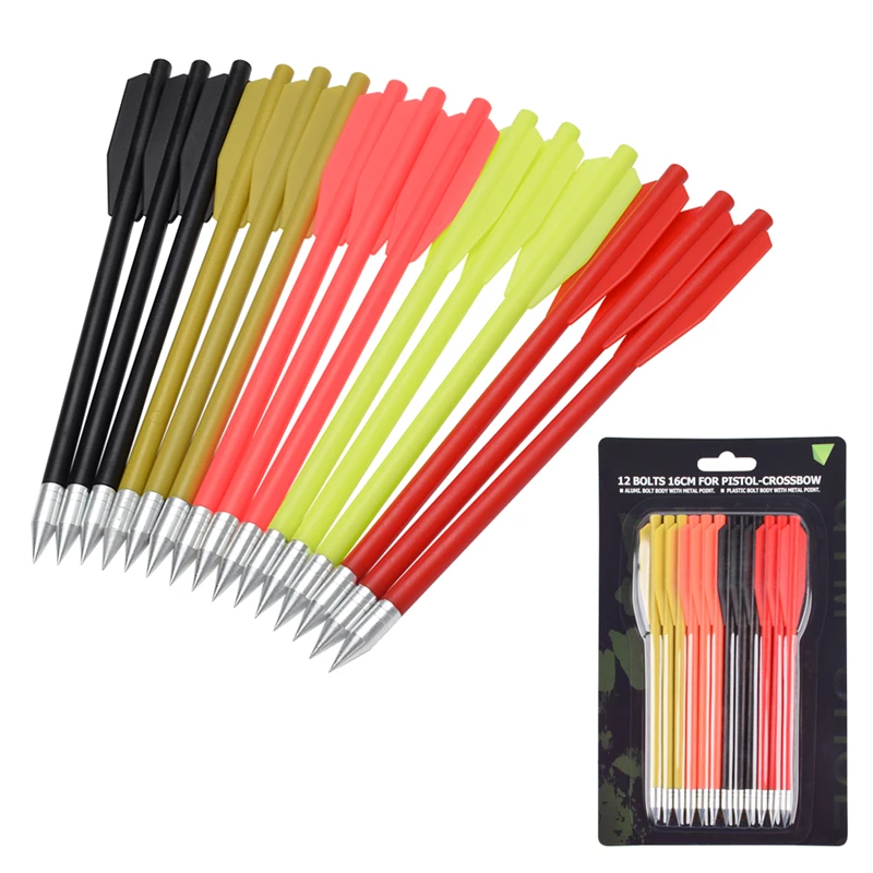 Crossbow Bolts Arrows 6.3in Targeting Arrow Pistol Mini Crossbow 50-80lbs Arrow Crossbow Bolts PC Body