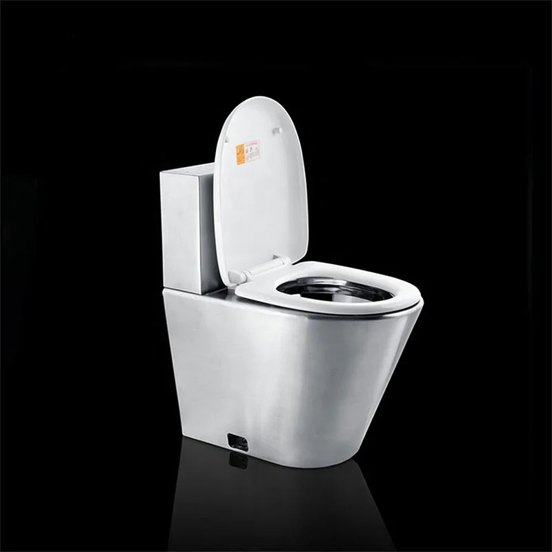 Asian Wholesale Manufacturer Wc Toilet Floor Mounted Marine Boat Stainless Steel Water Closet Toilet Set