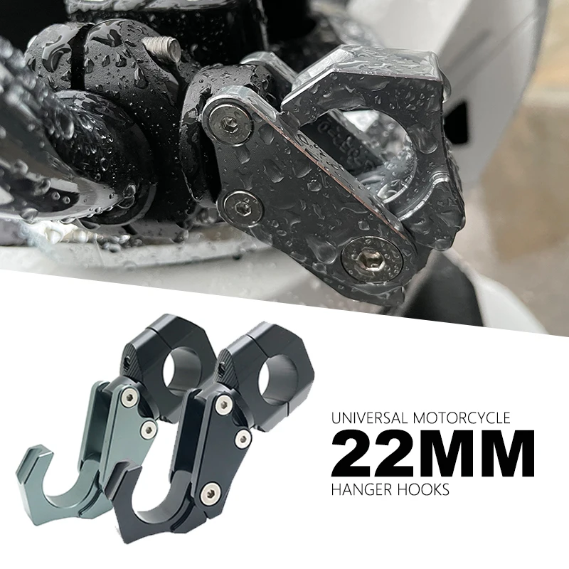 For BMW For HONDA Motorcycle Luggage Helmet Hook Aluminum Mount Motorcycle Scooter Helmet Holder Bag Hook Hanger Compatible