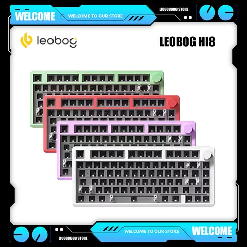 Leobog Hi8 Gaming E-sports Keyboard Kit 2.4G Wireless Aluminum Alloy Hot Swap Mechanical Keyboard Customize Game Accessories