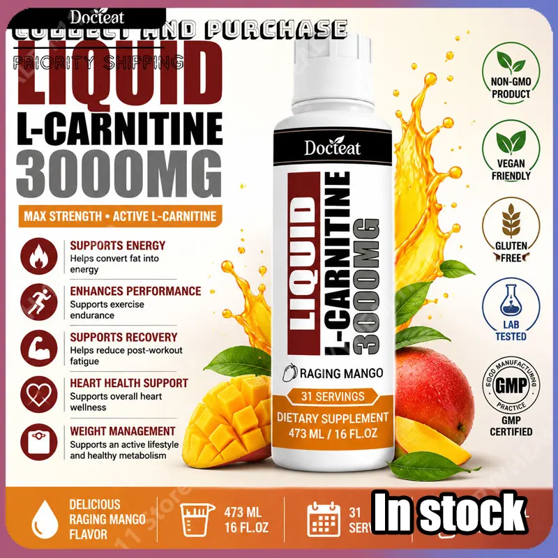 

Docteat Energy Supplement with B6 Niacin B12 Thiamine & Carnitine Supports Energy Support Raging Mango Flavor 473 Ml