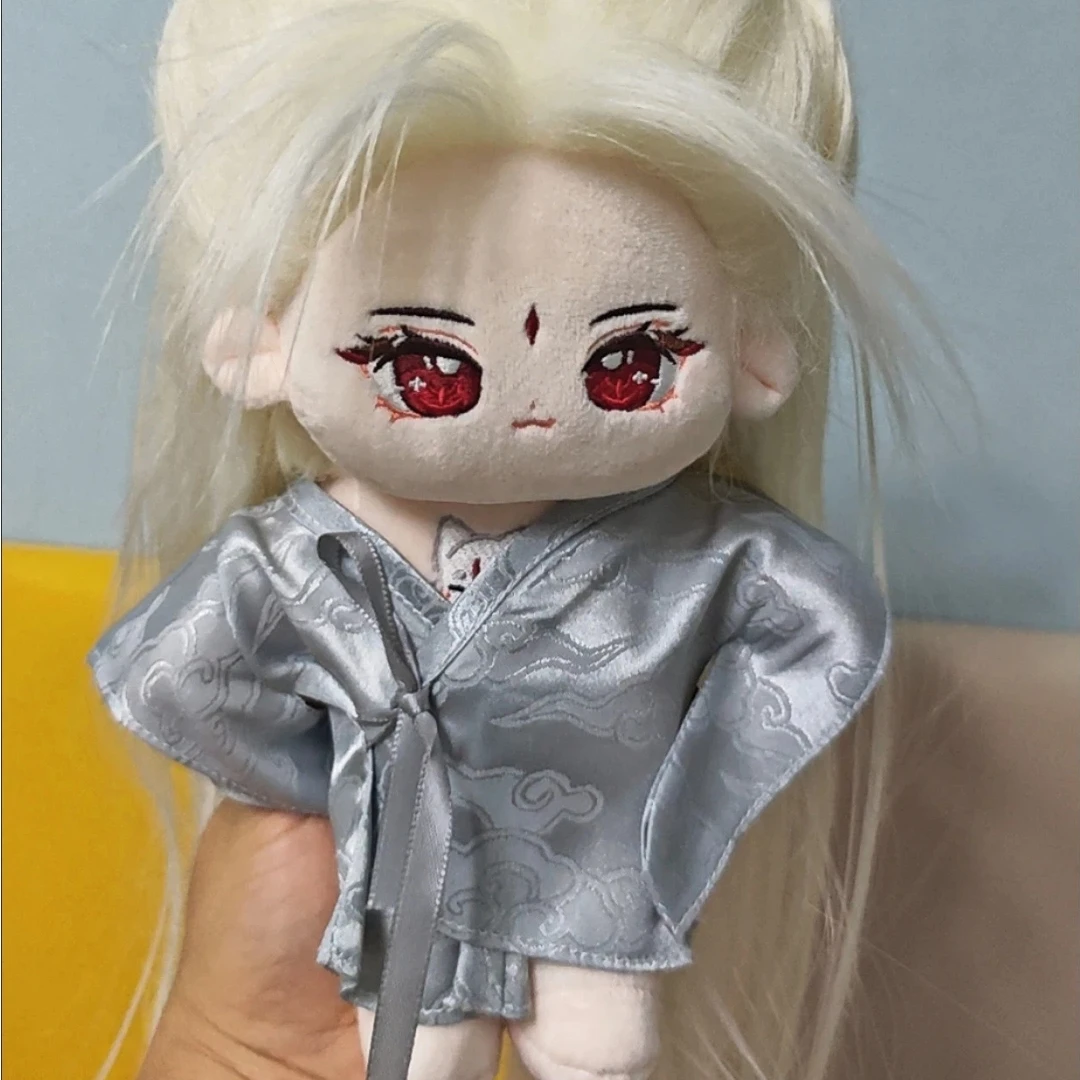 Pluszak 20 cm Yi Cheng Li z serialu telewizyjnego Chenzhou, przebrany za Shan Hai, biały, z długimi włosami, męski, zabawka, prezent dla przyjaciela