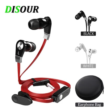 DISOUR JM02 인이어 유선 이어폰, 멀티 컬러 헤드셋, 하이파이 이어버드, 베이스 이어폰, 휴대폰용 고품질 이어폰 