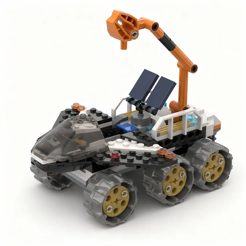 154pcs MOC City Mars Exploration Explorer Vehicle Model Building Blocks Christmas Gift Architecture Education Creative Toy Brick