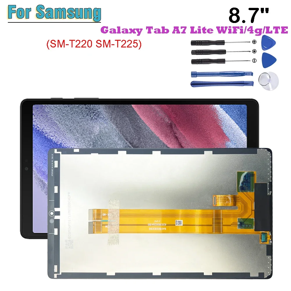 

New For Samsung Galaxy Tab A7 8.7'' SM-T220 SM-T225 T220 T225 LCD Display Touch Screen Digitizer Glass Assembly Repair