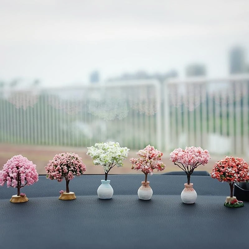 Simulated Plant Landscape Ornament Vehicle Console Interior High Grade Decor Accessory Female User Groups